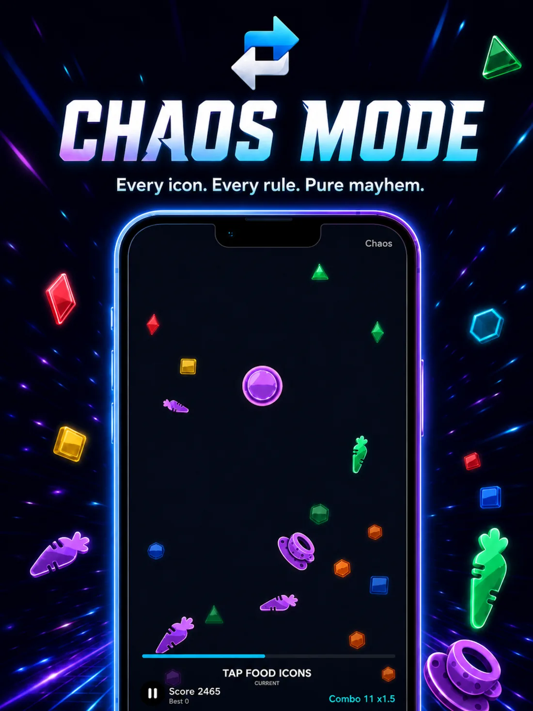Rule Shift Chaos Mode art for iPad